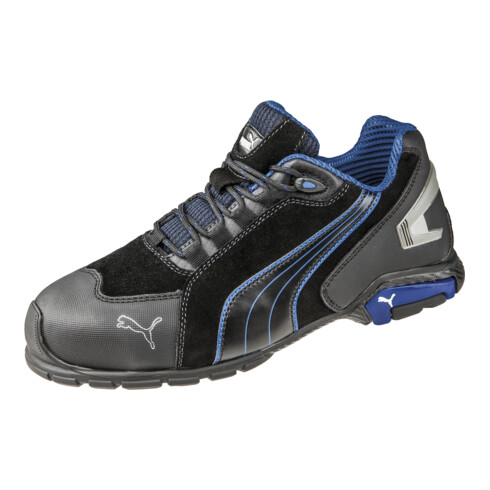 Chaussures de sécurité ISM Puma Rio noir bas, EN20345 S3 noir/bleu