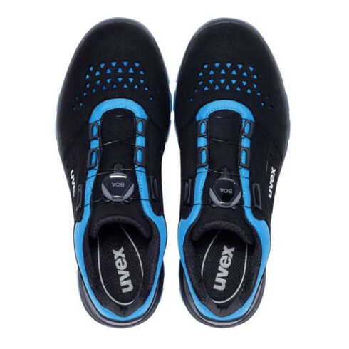 Chaussures basses de sécurité Uvex S1P SRC uvex 2 xenova® composé du BOA® Fit System, bouchon en plastique uvex xenova®.