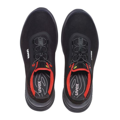 Chaussures basses de sécurité Uvex S3 SRC uvex 1 G2 en micro-daim, bouchon en plastique uvex xenova®.