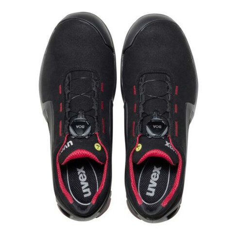 Chaussures de sécurité Uvex S3 SRC uvex 1 x-soutien renforcé en micro-daim, bouchon en plastique uvex xenova®.