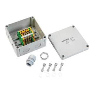 chemelex Anschlusskasten JB-82 incl. 4 Kabelverschraubungen