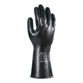 KCL Handschuhe Butoject 898 schwarz Chemikalienschutz mit Rollrand