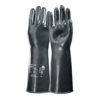 Chemiehandschuh Butoject 898 Gr.8 schwarz EN 388,EN 374 Kat.III