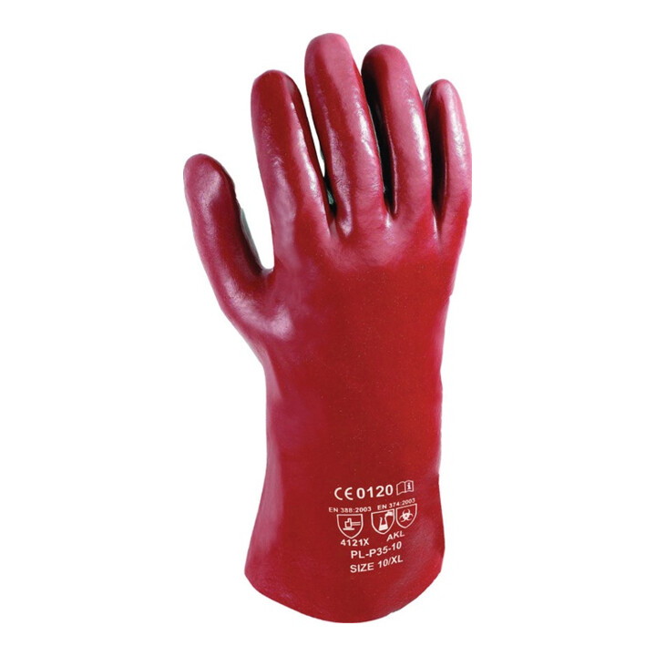 Chemiehandschuh Pirat Gr.10 rotbraun EN 388,EN 374 PSA III ASATEX