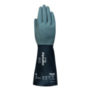 Chemiehandschuhe AlphaTec 53-001 Gr.8 grau/schwarz EN 388,EN 374,EN 407 6 PA