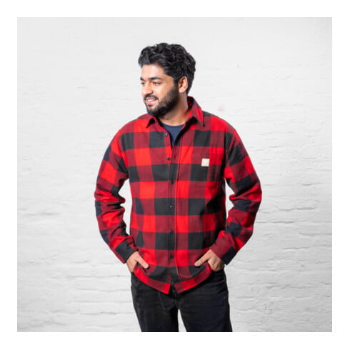 Chemise en flanelle STIER Heavy bci coton XXL rouge écossais