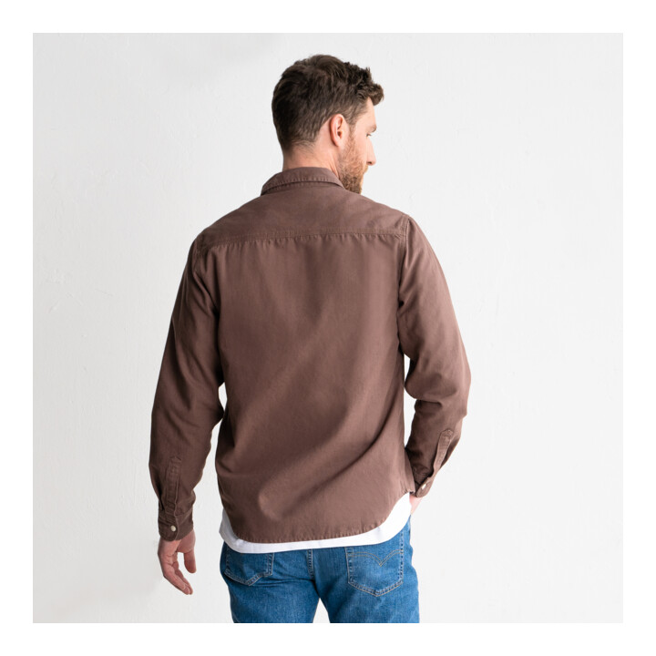Chemise en toile canvas STIER Heavy Work bci coton L marron