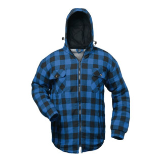 Chemise thermolactyl Alberta taille M bleu/noir à carreaux 100 % CO/fourrure tis