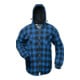 Chemise thermolactyl Alberta taille XL bleu/noir à carreaux 100 % CO/fourrure ti-1