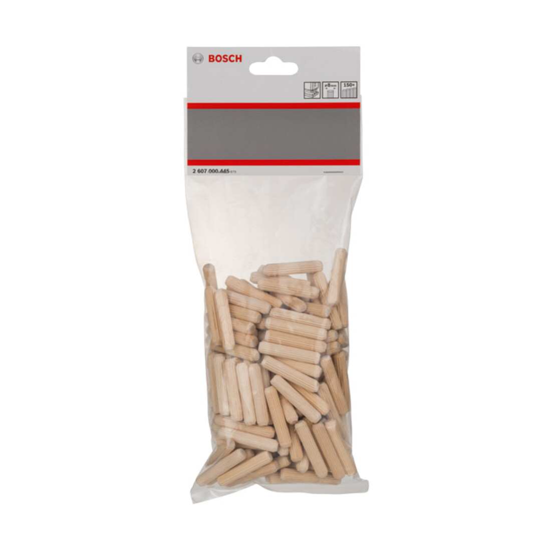 Cheville en bois Bosch cannelée