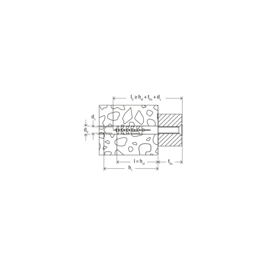Cheville à expansion fischer S 8 DP en double conditionnement