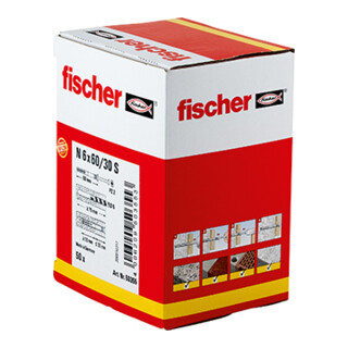 Cheville à frapper fischer N avec vis à tête fraisée acier électrozingué