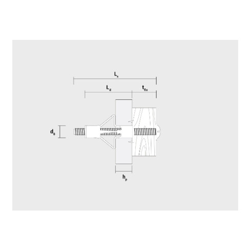 Cheville métallique pour cloisons creuses 4/38 Ref. HRM (50 pcs) CELO