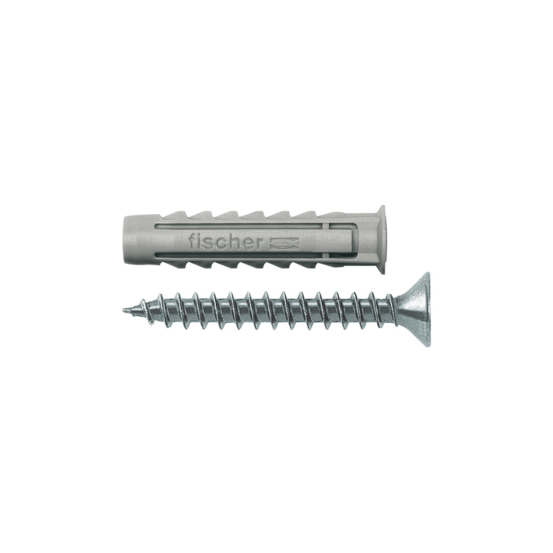 Cheville nylon avec collerette fischer SX 6 x 30 S/10 avec vis fischer
