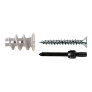 Cheville nylon pour carton-plâtre GKS avec vis fischer