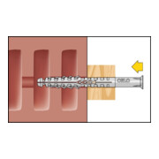 Cheville pour support creux 10x160 sans vis. Ref. HBR (50 pcs) CELO-5