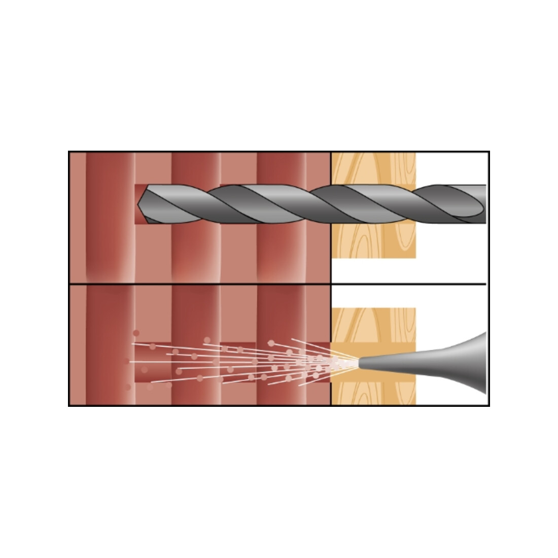 Cheville pour support creux 10x160 sans vis. Ref. HBR (50 pcs) CELO