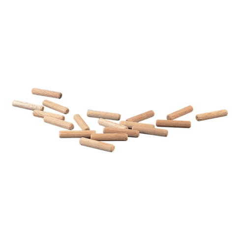 Cheville rainurée L 30 mm p.6 mm hêtre 1800 pcs par carton env.