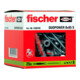 Cheville tous matériaux fischer DUOPOWER 8x65 S avec vis fischer-1
