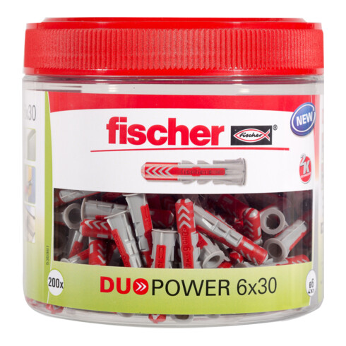 Chevilles fischer DuoPower 6x30 boîte (200)