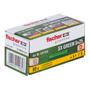 Chevilles nylon fischer SX Green-2