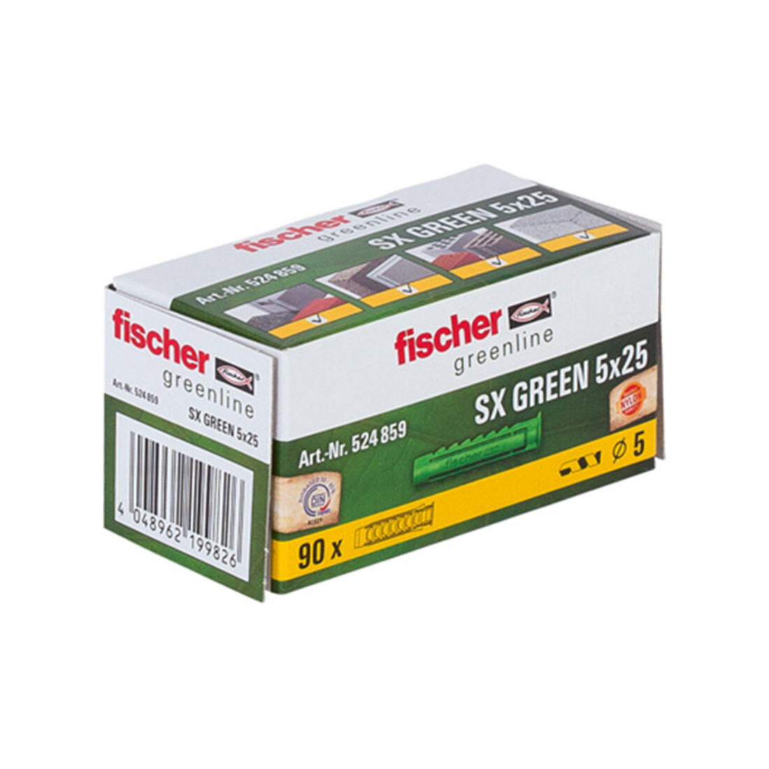 Chevilles nylon fischer SX Green