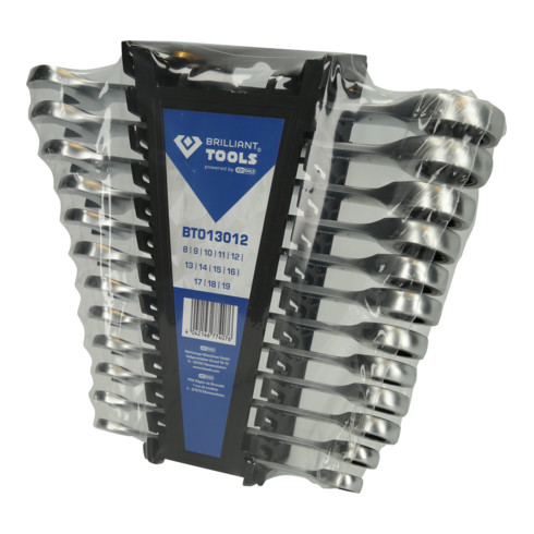 Chiave a cricchetto Brilliant Tools, 12 pz