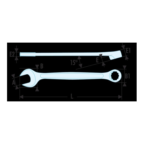 Facom Chiave combinata 440 1.1/4"