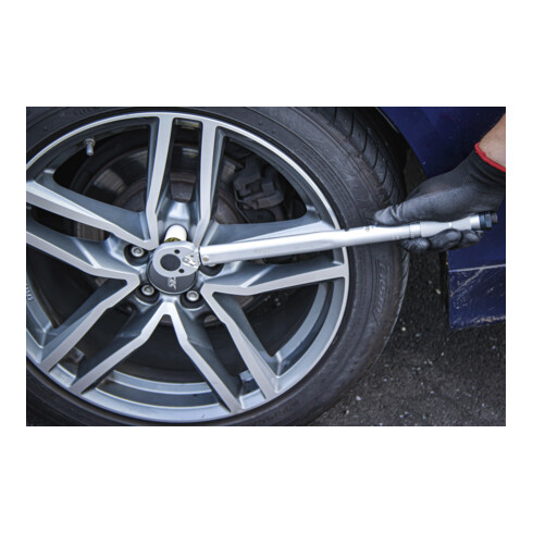 BGS Chiave dinamometrica con adattatore e prolunga, 12,5mm 28 - 210 Nm