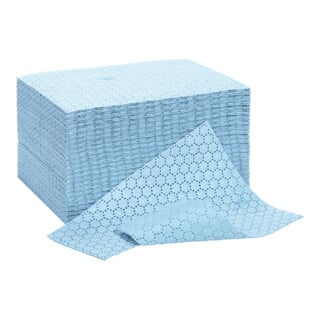 Chiffons absorbants huile, renforcés bleus 40x50 cm