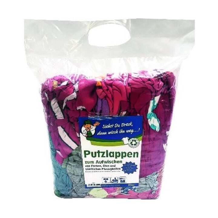 Chiffons de nettoyage emballage spécial 2,5 kg, colorés