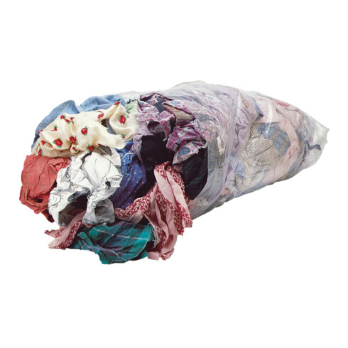 Chiffons de nettoyage en jersey blanc pur selon DIN 61650, paquet de 10 kg