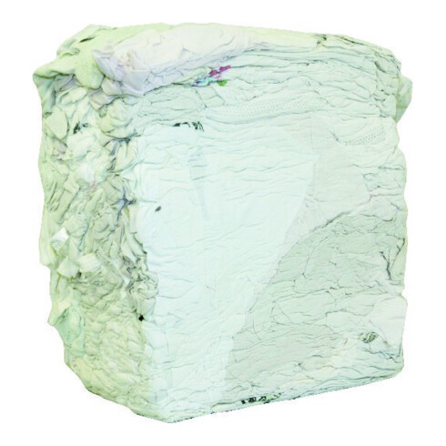 Chiffons de nettoyage en jersey principalement blancs 10 kg