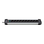 Brennenstuhl Presa multipla a 10 vie Premium-Alu-Line, 3m H05VV-F 3G1,5-1