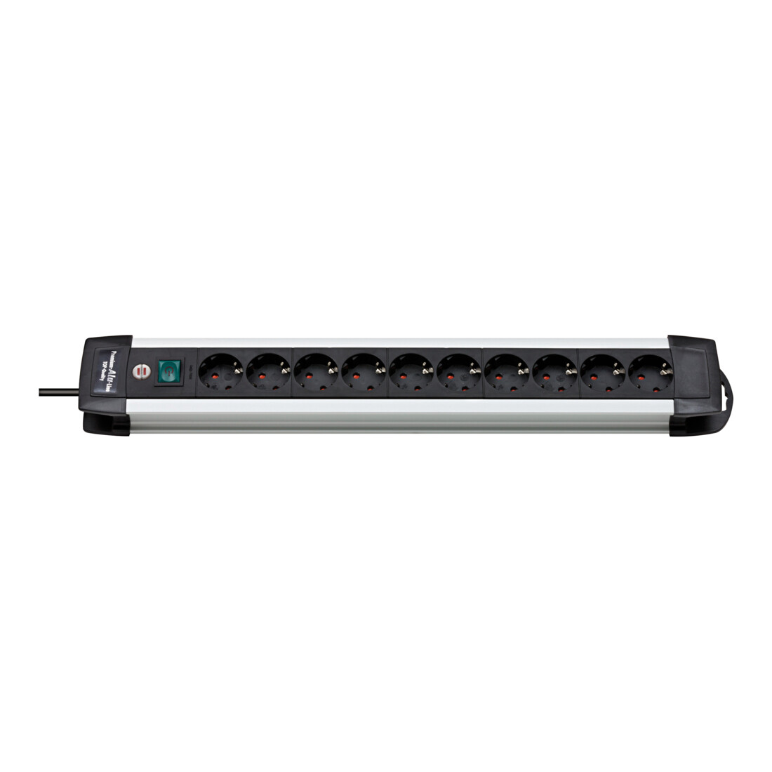 Brennenstuhl Presa multipla a 10 vie Premium-Alu-Line, 3m H05VV-F 3G1,5