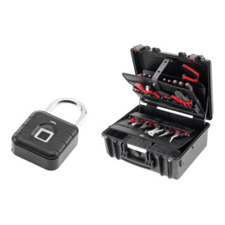 CIMCO Coffret à outils Gigant-S avec 21 outils et serrure à empreinte digitale