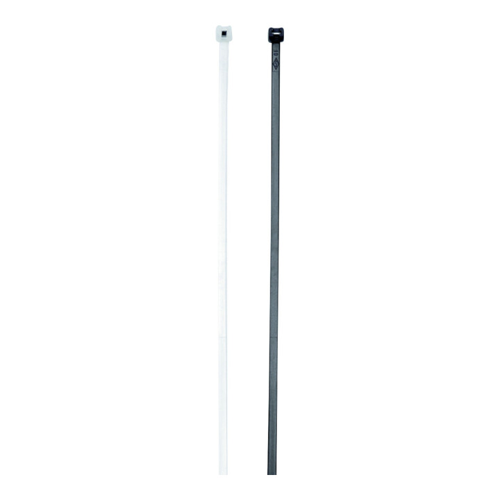 Cimco Colliers de câble avec languette en acier 4,5x360mm, noir 181745