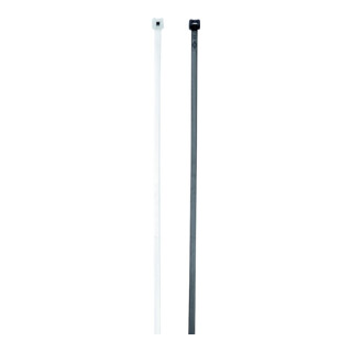 Cimco Colliers de serrage avec languette en acier 2,4x200mm, noir 181736