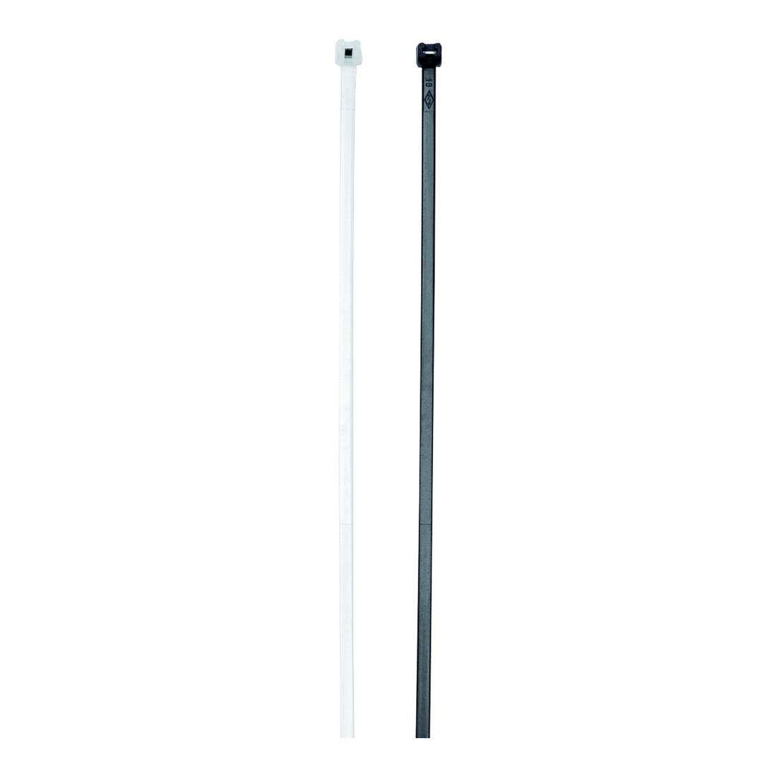 Cimco Colliers de serrage avec languette en acier 2,4x200mm, noir 181736