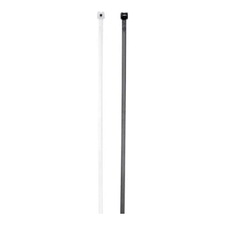 Cimco Colliers de serrage avec languette en acier 3,5x140 mm, noir 181739