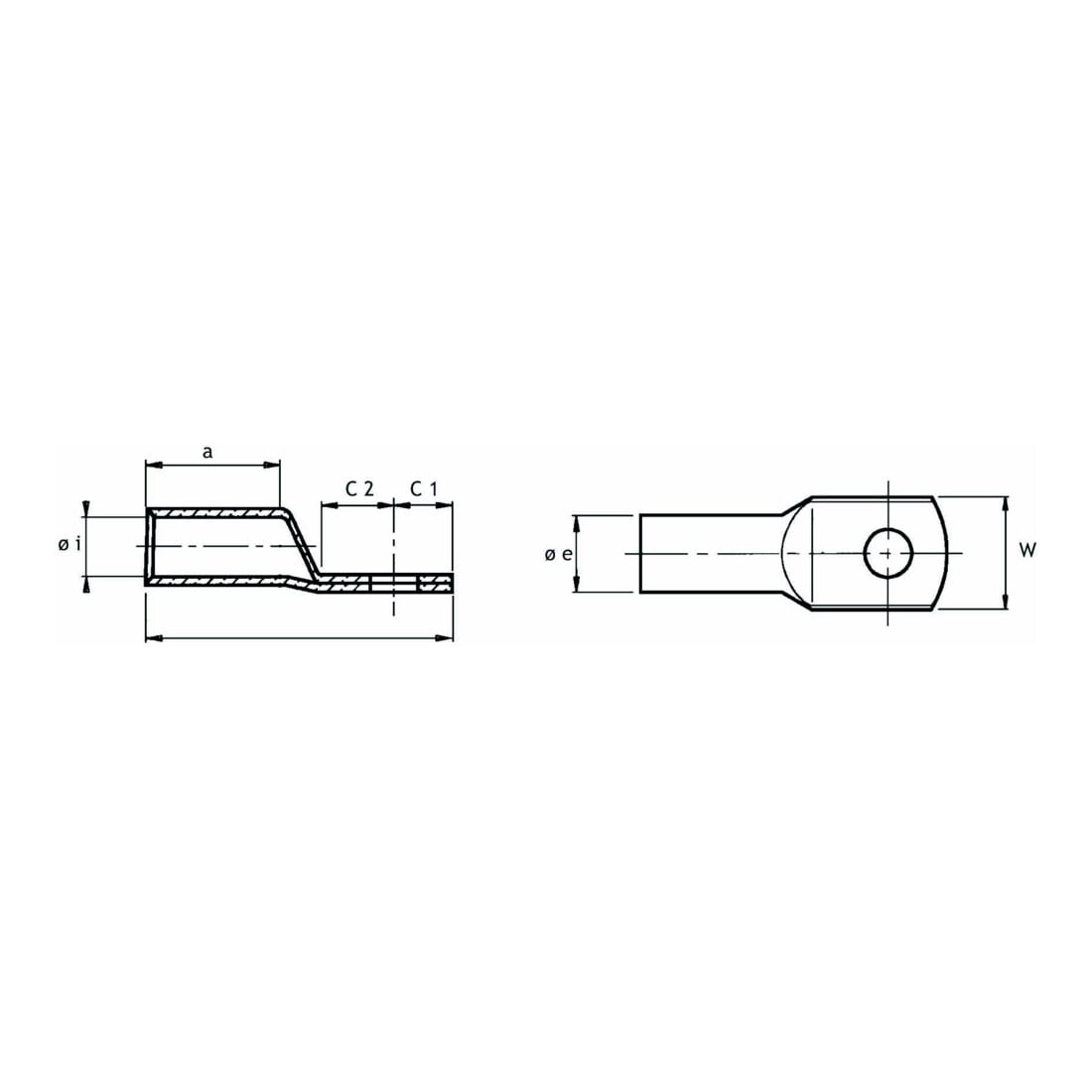 Cimco Cosse à sertir 185 mm² M12 183542
