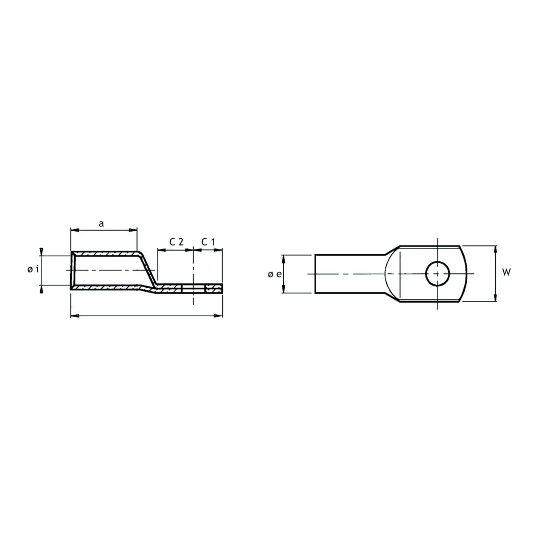 Cimco Cosse à sertir 25 mm² M10 183511