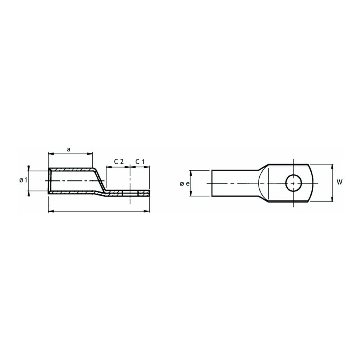 Cimco Cosse à sertir 25 mm² M8 183510