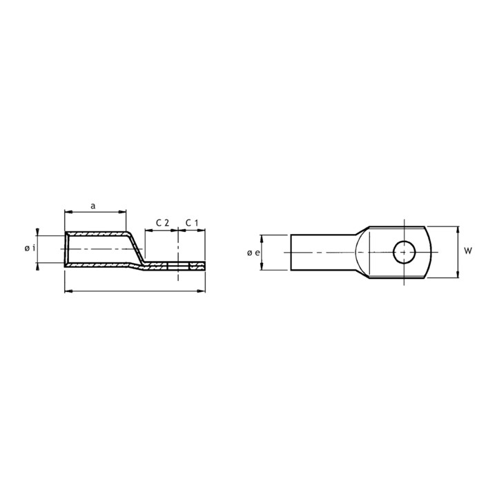 CIMCO Cosse à sertir DIN 46235 16 mm² 10 mm