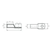 Cimco Cosse de câble tubulaire 16x8 180712-4