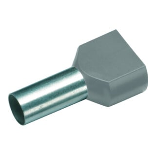 CIMCO Cosse isolée double 2x1,0 mm² 8 mm rouge