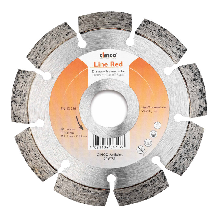 Cimco Diamanttrennscheibe D=115mm 208752