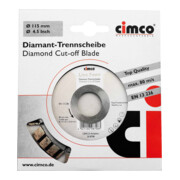 Cimco Diamanttrennscheibe D=125mm 208710