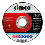 Cimco Disque de coupe Korund Inox Ø 115 mm 208910-1
