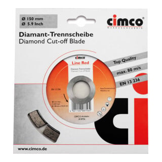 Cimco Disque de tronçonnage diamant D=140 mm 208756